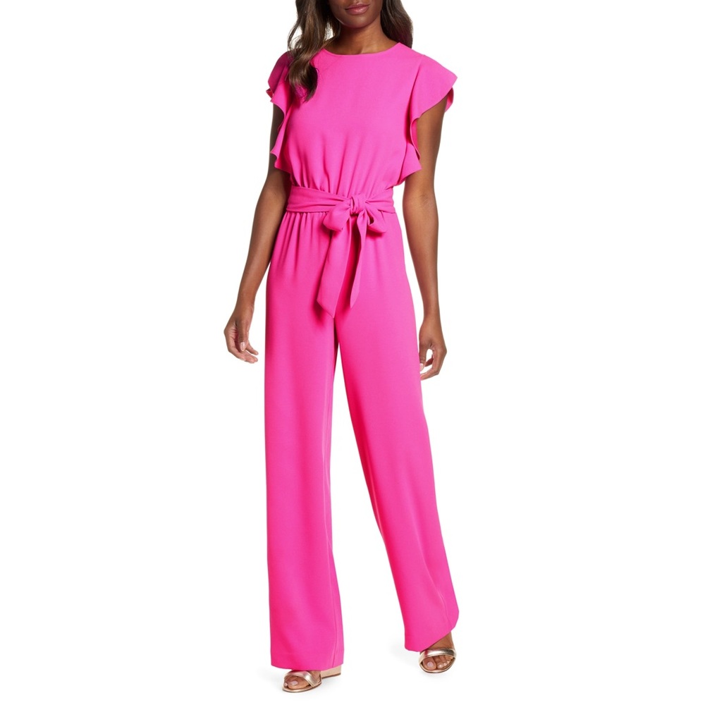 Lilly Pulitzer Anya Jumpsuit Bougainvillea Pink
